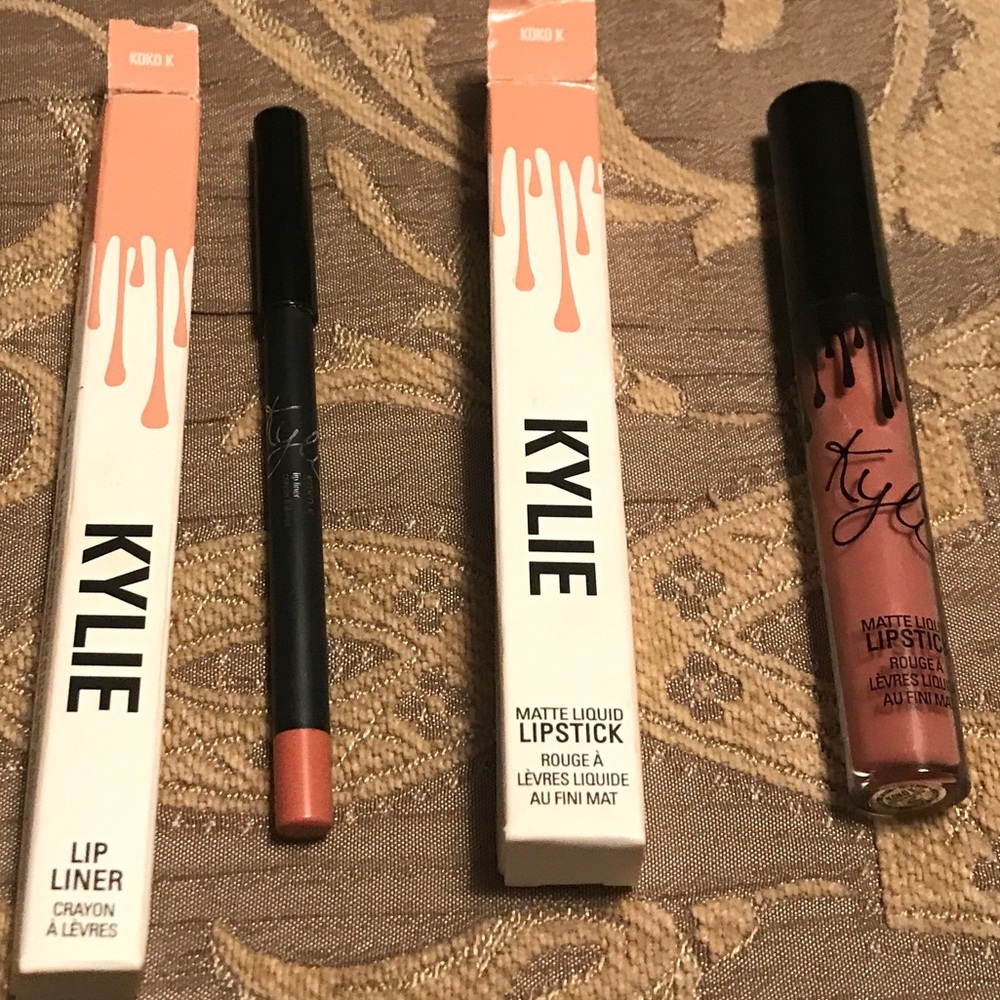 Kylie lipstick and lip pencil Koko K